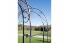 MELISA - Kolor brąz - pergola ogrodowa z bramką retro w kilku kolorach metalowy