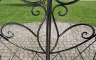 MELISA - Kolor brąz - pergola ogrodowa z bramką retro w kilku kolorach metalowy