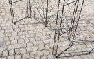 MELISA - Kolor brąz - pergola ogrodowa z bramką retro w kilku kolorach metalowy
