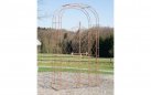 MELISA - Kolor brązowy antyczny - pergola ogrodowa z bramką retro w kilku kolorach metalowy