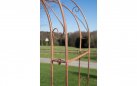 MELISA - Kolor brązowy antyczny - pergola ogrodowa z bramką retro w kilku kolorach metalowy