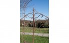 MELISA - Kolor brązowy antyczny - pergola ogrodowa z bramką retro w kilku kolorach metalowy