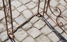 MELISA - Kolor brązowy antyczny - pergola ogrodowa z bramką retro w kilku kolorach metalowy