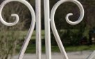 MELISA - Kolor kremowy antyczny - pergola ogrodowa z bramką retro w kilku kolorach metalowy