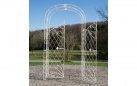 MELISA - Kolor kremowy antyczny - pergola ogrodowa z bramką retro w kilku kolorach metalowy