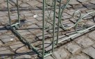 MELISA - Kolor zielony antyczny - pergola ogrodowa z bramką retro w kilku kolorach metalowy