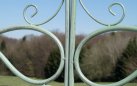 MELISA - Kolor zielony antyczny - pergola ogrodowa z bramką retro w kilku kolorach metalowy