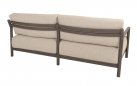 Nowoczesna sofa ogrodowa aluminiowa brązowa CAPRESI 4SO z poduszkami beżowymi