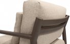 Nowoczesna sofa ogrodowa aluminiowa brązowa CAPRESI 4SO z poduszkami beżowymi