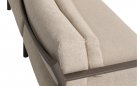 Nowoczesna sofa ogrodowa aluminiowa brązowa CAPRESI 4SO z poduszkami beżowymi