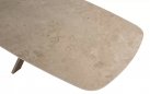 Stół ogrodowy ceramiczny o kształcie beczkowatym blatu NEVADA 4SO noga beżowa