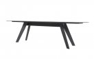 Stół na taras z ceramicznym blatem MONTANA 4SO 240x103 cm nogi antracyt blat szary