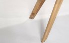 Stół na taras z ceramicznym blatem MONTANA 4SO 240x103 cm nogi teak blat szary