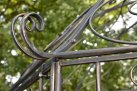 Ośmiokątny pawilon metalowy LOTUS metaloplastyka kolor BRĄZ METALICZNY