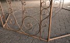 Ośmiokątny pawilon metalowy LOTUS metaloplastyka kolor BRĄZOWY ANTYCZNY