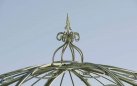 Ośmiokątny pawilon metalowy LOTUS metaloplastyka kolor ZIELONY ANTYCZNY