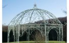 Ośmiokątny pawilon metalowy LOTUS metaloplastyka kolor ZIELONY ANTYCZNY