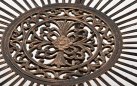 Stół metaloplastyka brąz metaliczny okrągły 90 cm