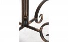 Stół metaloplastyka brąz metaliczny okrągły 90 cm