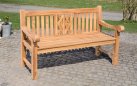 Klasyczna ławka teak FLRYDA o szer. 120 cm