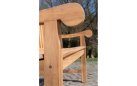 Klasyczna ławka teak FLRYDA o szer. 120 cm