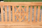 Klasyczna ławka teak FLRYDA o szer. 120 cm