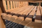klasyczna ławka z drewna teak 180 cm szerokości