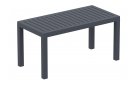 Stolik prostokątny ogrodowy z polipropylenu 90x45 cm ANTRACYT