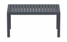 Stolik prostokątny ogrodowy z polipropylenu 90x45 cm ANTRACYT