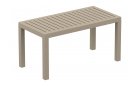 Stolik prostokątny ogrodowy z polipropylenu 90x45 cm BEŻOWY