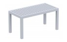 Stolik prostokątny ogrodowy z polipropylenu 90x45 cm SZARY