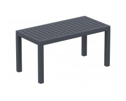 Stolik prostokątny ogrodowy z polipropylenu 90x45 cm ANTRACYT