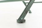 Składane krzesło metaloplastyka SIBELL jasnozielony antyczny