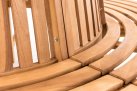 Okrągła ławka ogrodowa do drzew NOV teak śr. 200 cm