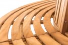 Okrągła ławka ogrodowa do drzew NOV teak śr. 200 cm