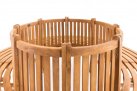 Okrągła ławka ogrodowa do drzew NOV teak śr. 200 cm