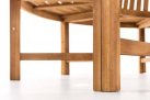 Okrągła ławka ogrodowa do drzew NOV teak śr. 200 cm