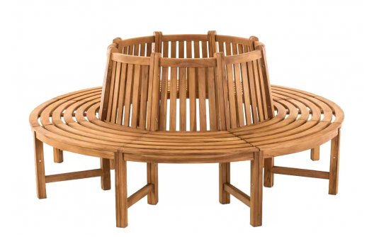 Okrągła ławka ogrodowa do drzew NOV teak śr. 200 cm Okrągła ławka ogrodowa do drzew NOV teak śr. 200 cm