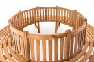 Okrągła ławka ogrodowa do drzew NOV teak śr. 250 cm
