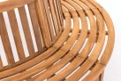 Okrągła ławka ogrodowa do drzew NOV teak śr. 250 cm