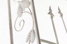 Kremowy patynowany  Łuk różany pergola ogrodowa EMM metaloplastyka