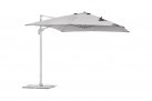 Biały parasol ogrodowy 3x3 m noga boczna TRINIDAD