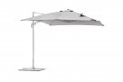 parasol z białą noga boczną 3x4 m jasnoszary spuncrylic VINALES