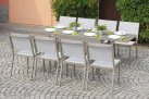 Beżowy stół rozkładany 106-212 aluminiowy na taras CAPANNORI
