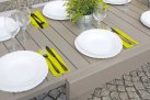 Beżowy stół rozkładany 106-212 aluminiowy na taras CAPANNORI