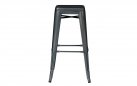 Metalowy hoker uindustrialny ABELO antracyt
