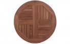 Blat teakowy PTT70 – okrągły Ø70 cm – do podstaw BA003, BA006, BA201 – horeca