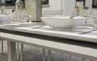 Stół aluminiowy na taras CONCEPT 180x90 biały blat ceramiczny