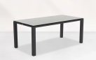Stół ogrodowy aluminiowy grafitowy CONCEPT 180x90 cm blat ceramiczny