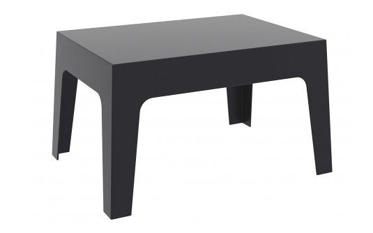 Stół kawowy z polipropylenu czarny 70x43 cm Stół kawowy z polipropylenu czarny 70x43 cm